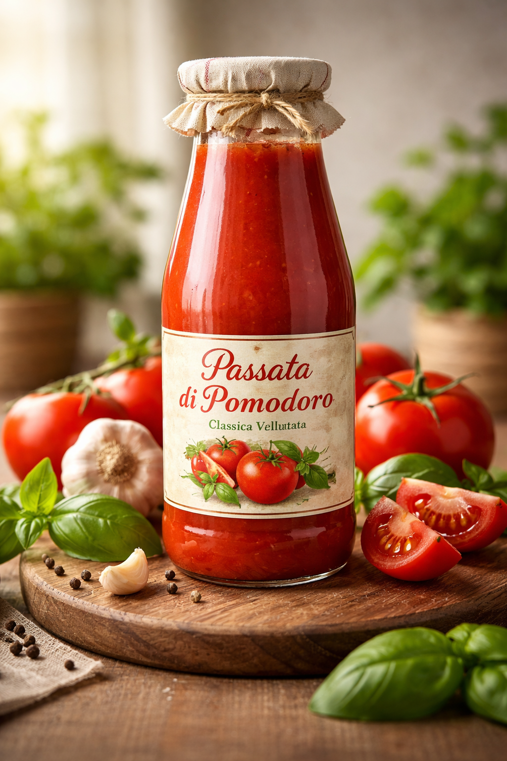 Organic Tomato Puree 720g Artisanal