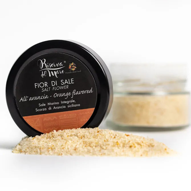 Fior di Sale aromatizzato all'arancia Presidio Slow Food 120g