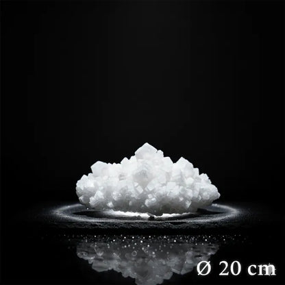 Cristalli di Sale Decorativi |Assorbi Umidità (Ø 20 cm) – Sale Marino Integrale di Trapani