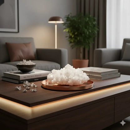 Cristalli di Sale Decorativi | Assorbi Umidità (Ø 10 cm) – Sale Marino Integrale di Trapani | 100% Naturale e Artigianale