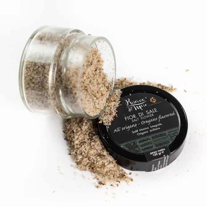 Fior di Sale aromatizzato all'origano Presidio Slow Food 120g