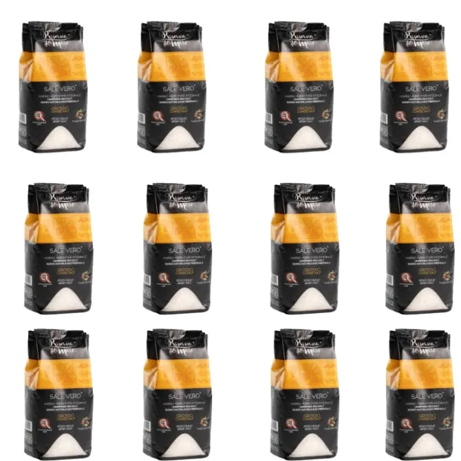 Sale integrale artigianale presidio Slow Food macina grossa cartone 12 pezzi